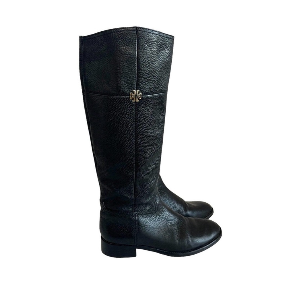 Tory Burch Jolie black leather riding boot 8.5